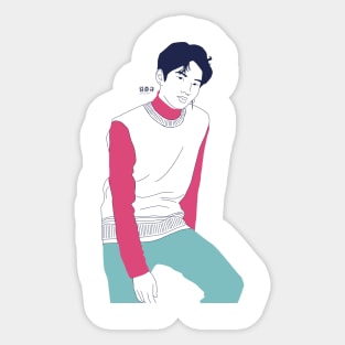 TREASURE JunKyu minimal Sticker